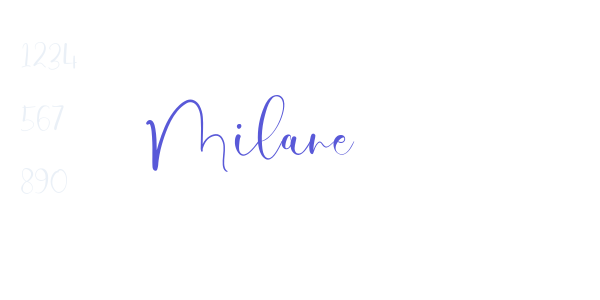 Milane font