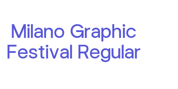 Milano Graphic Festival Regular Font Download