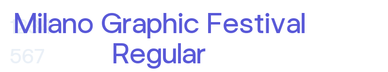 Milano Graphic Festival Regular-related font