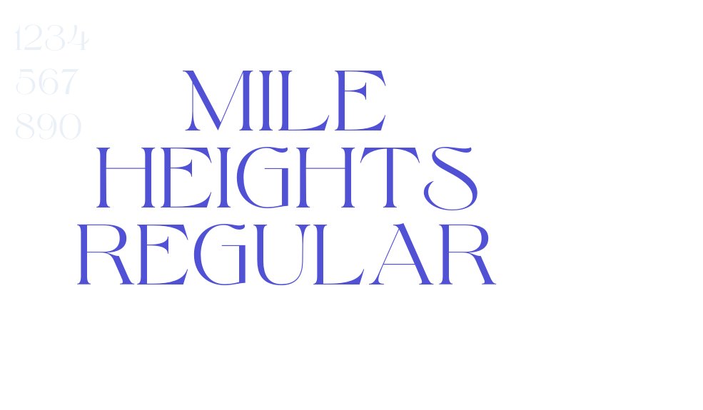 Mile Heights Regular-font-download