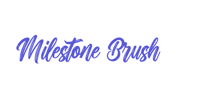 Milestone Brush Font Download