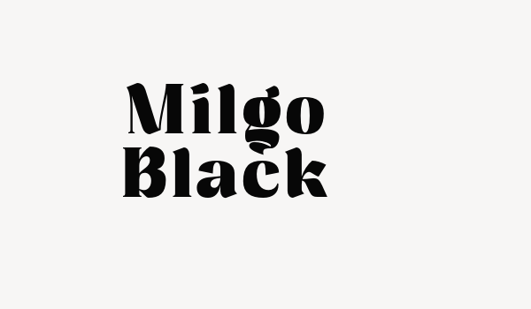 Milgo Black Font