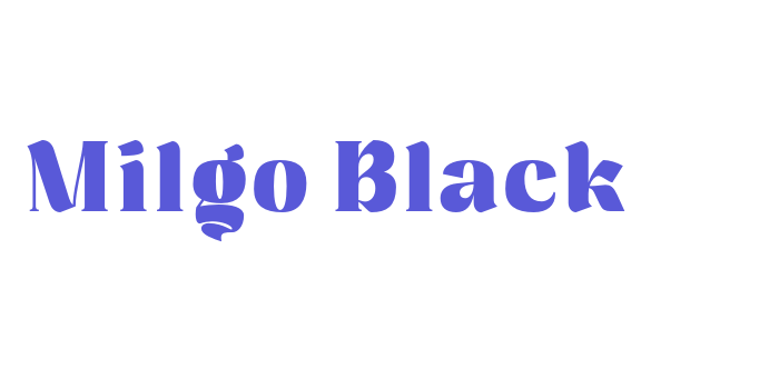 Milgo Black Font Download