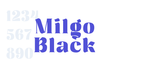 Milgo Black-font-download