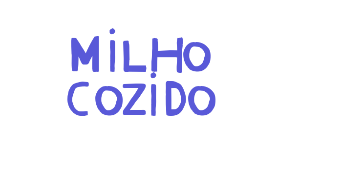 Milho Cozido Font