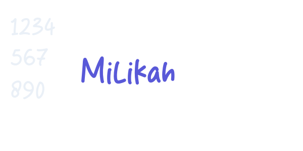 Milikah font free