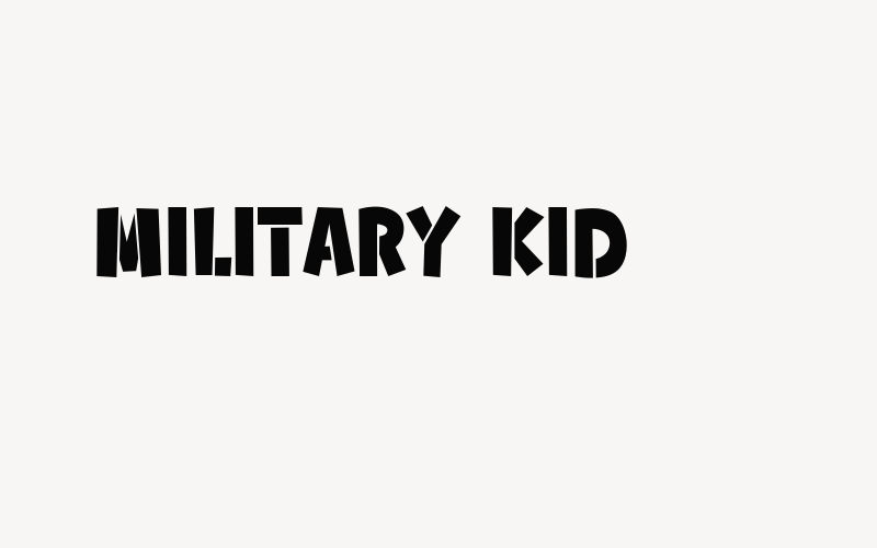 Military Kid Font