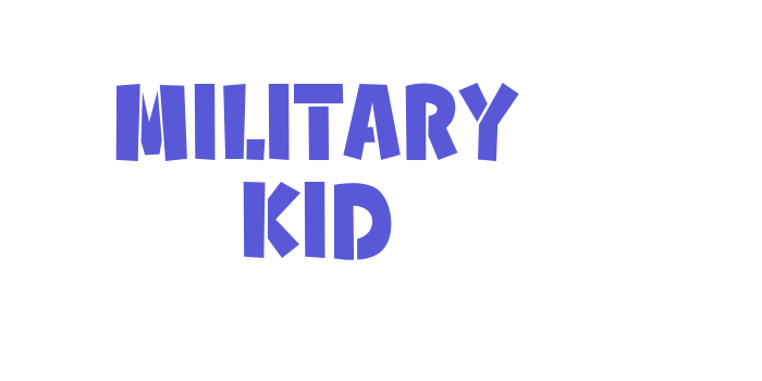 Military Kid Font