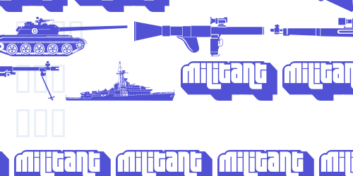 Military dingbats (demo)    Fenotype-font-download