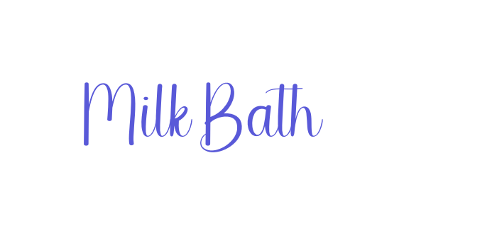 Milk Bath Font