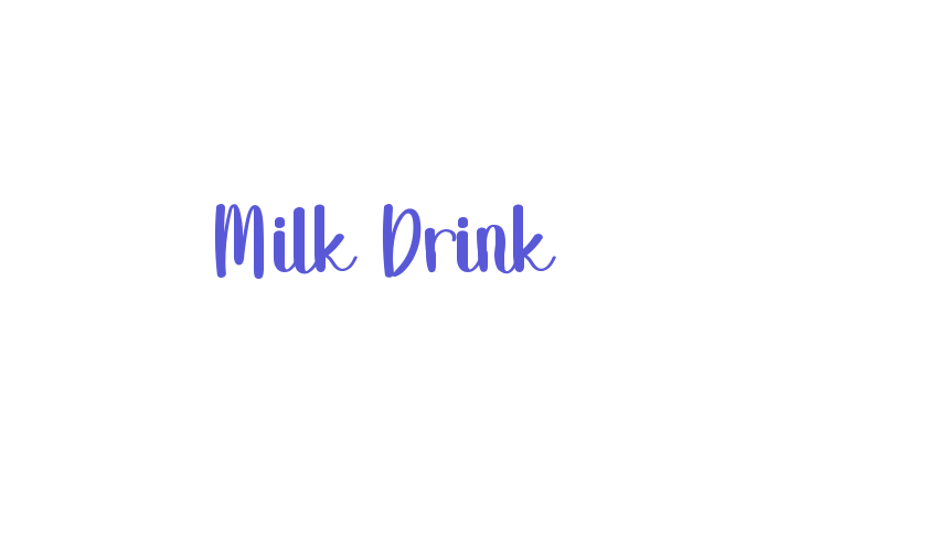 Milk Drink Font