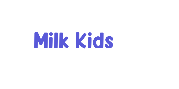 Milk Kids Font Download