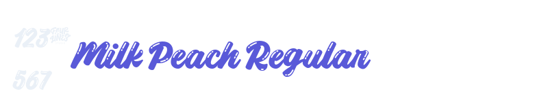 Milk Peach Regular-related font