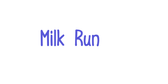 Milk Run Font