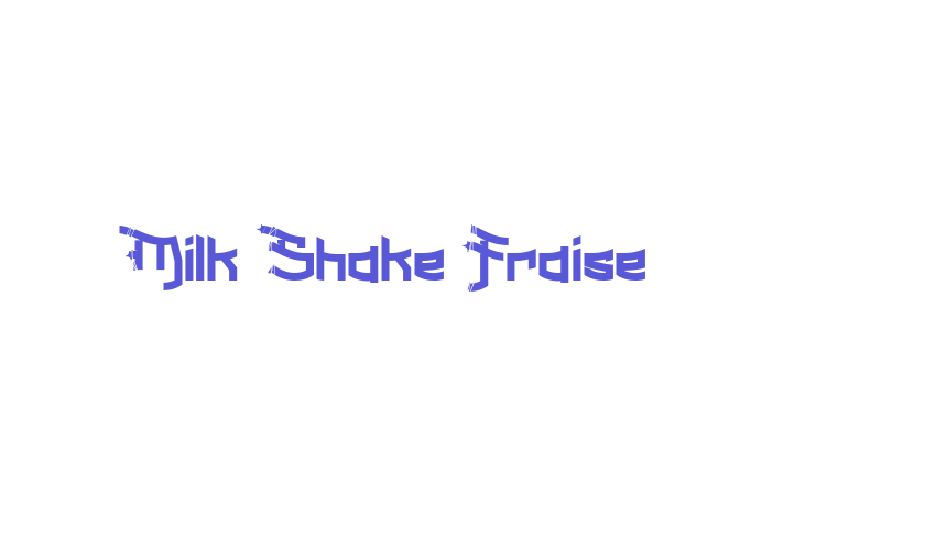 Milk Shake Fraise Font Download