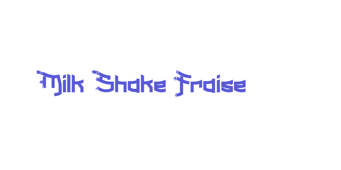 Milk Shake Fraise Font Download