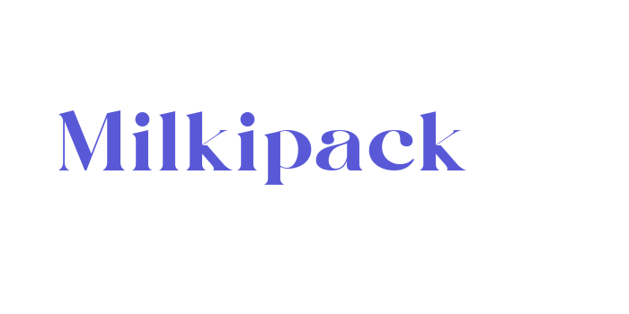 Milkipack Font Download