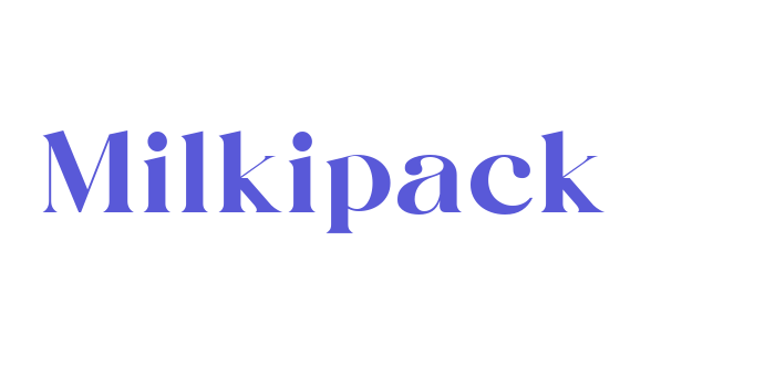 Milkipack Font