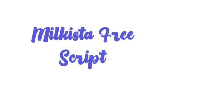 Milkista Free Script Font Download