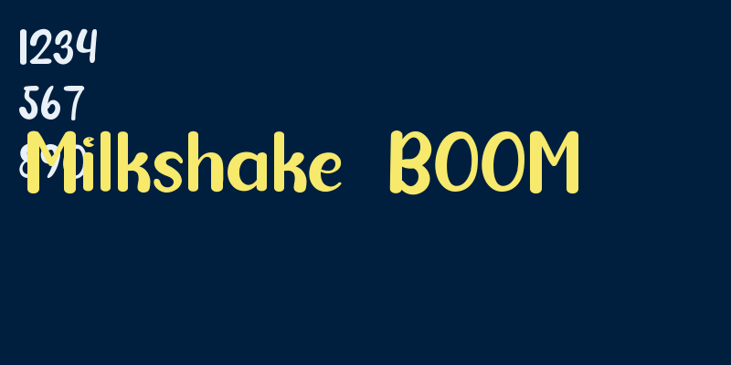 Milkshake  BOOM