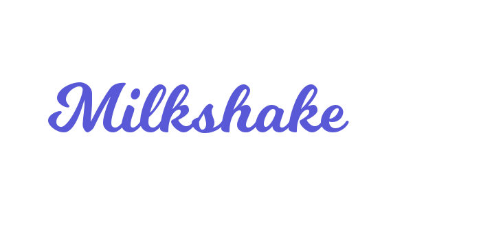 Milkshake Font