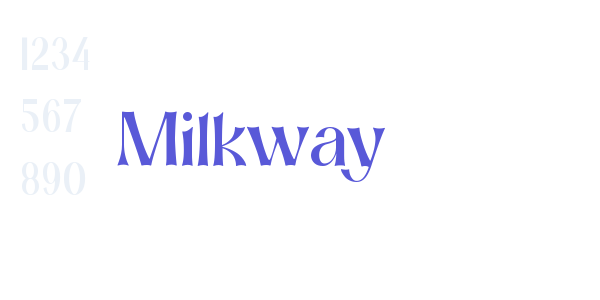 Milkway font free