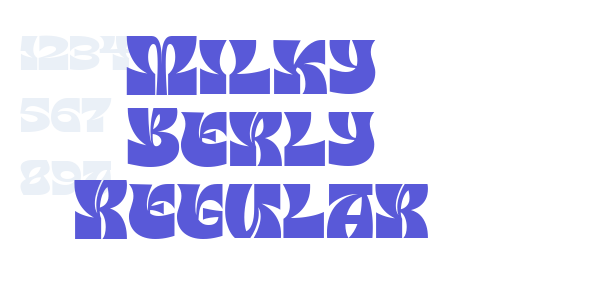 Milky Berly Regular font free