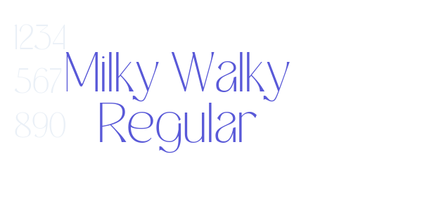 Milky Walky Regular font