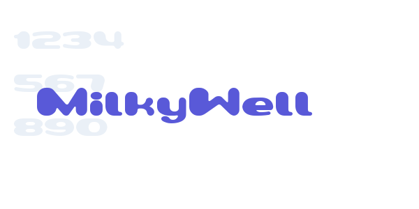 MilkyWell font free