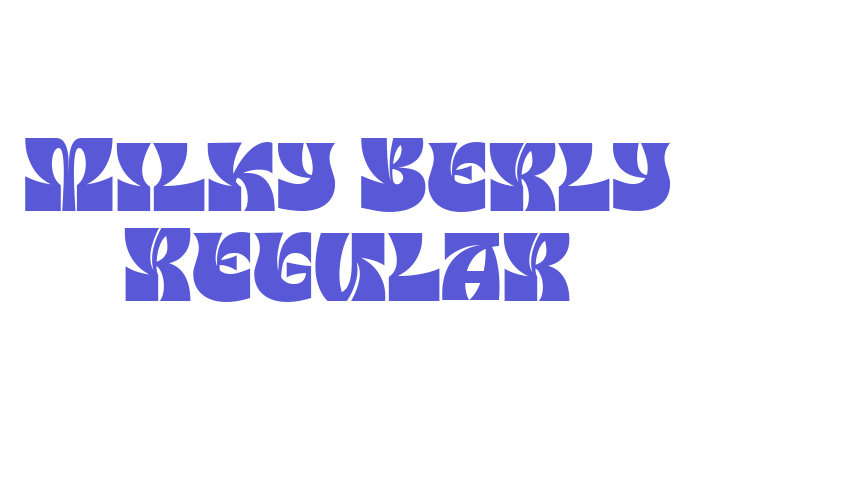 Milky Berly Regular Font