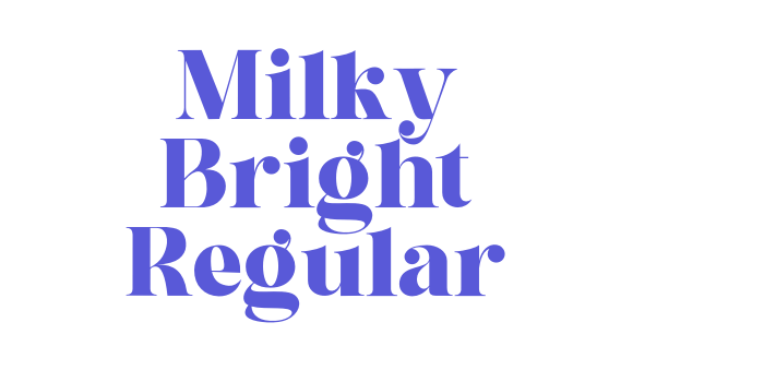 Milky Bright Regular Font Download