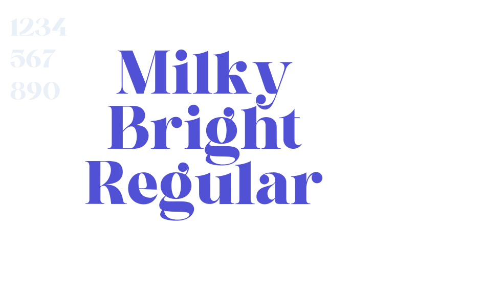 Milky Bright Regular-font-download