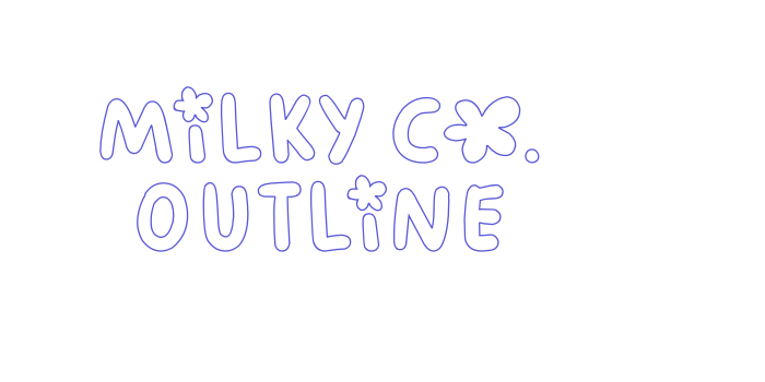 Milky Co. Outline Font Download