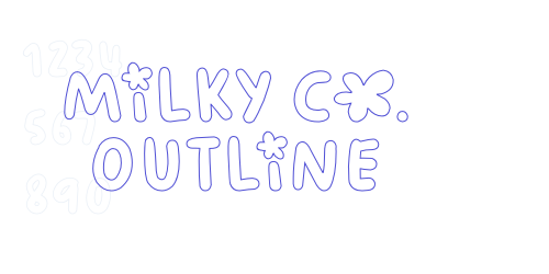 Milky Co. Outline-font-download