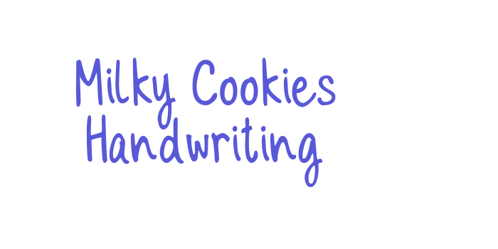 Milky Cookies Handwriting Font Download