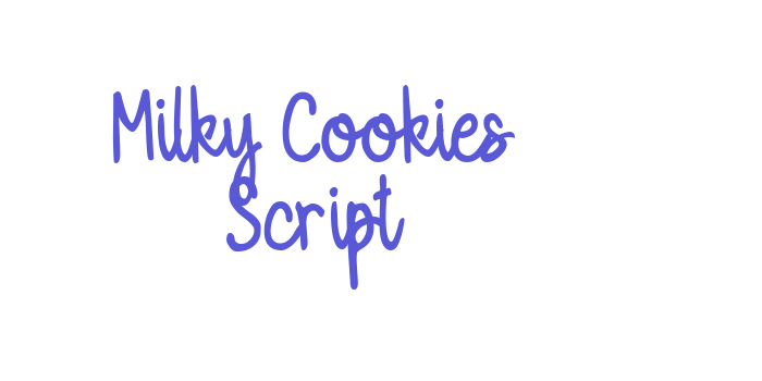 Milky Cookies Script Font Download