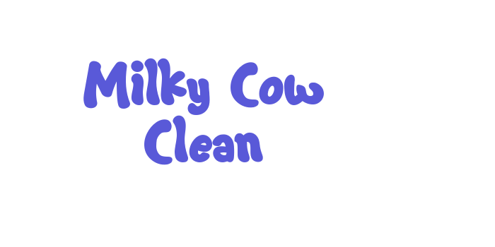 Milky Cow Clean Font Download