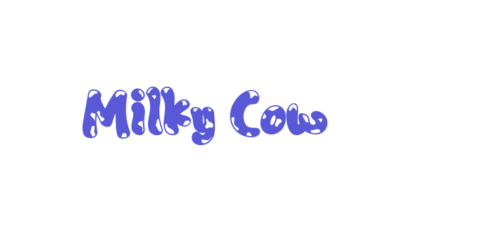 Milky Cow Font Download