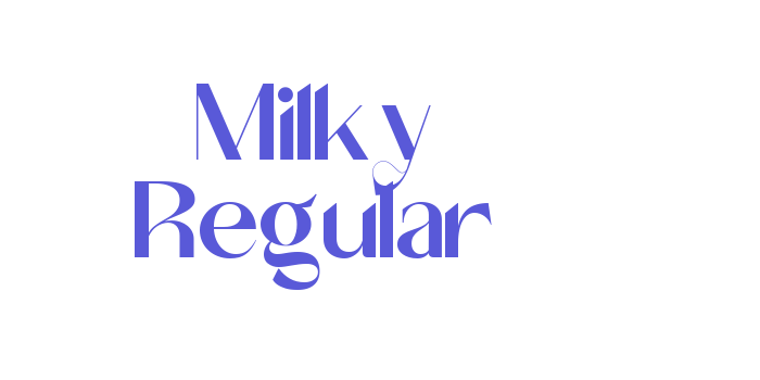 Milky Regular Font