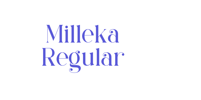 Milleka Regular Font Download