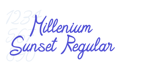Millenium Sunset Regular-font-download