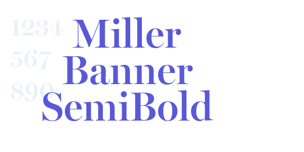 Miller Banner SemiBold font free