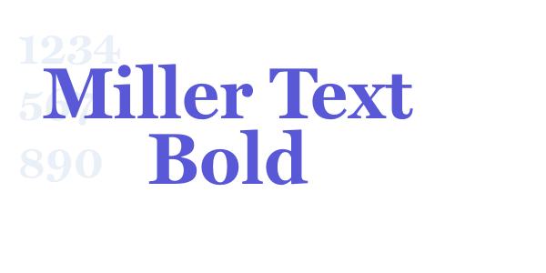 Miller Text Bold font free