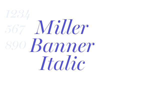Miller Banner Italic