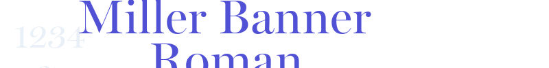 Miller Banner Roman-font