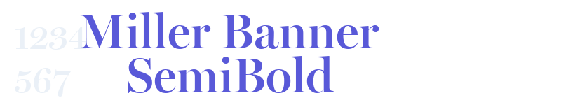 Miller Banner SemiBold-related font