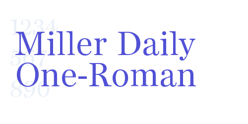 Miller Daily One-Roman-font-download