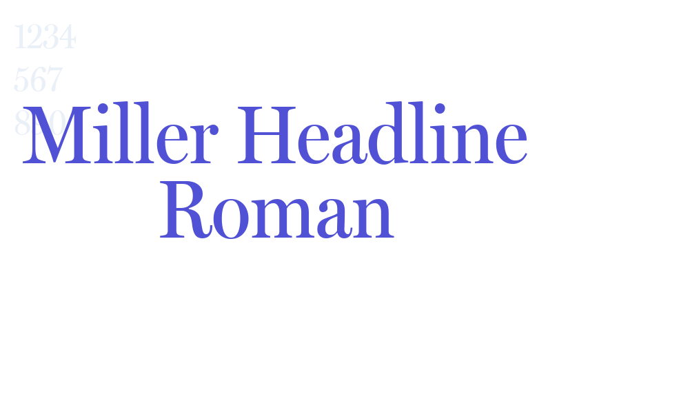 Miller Headline Roman-font-download