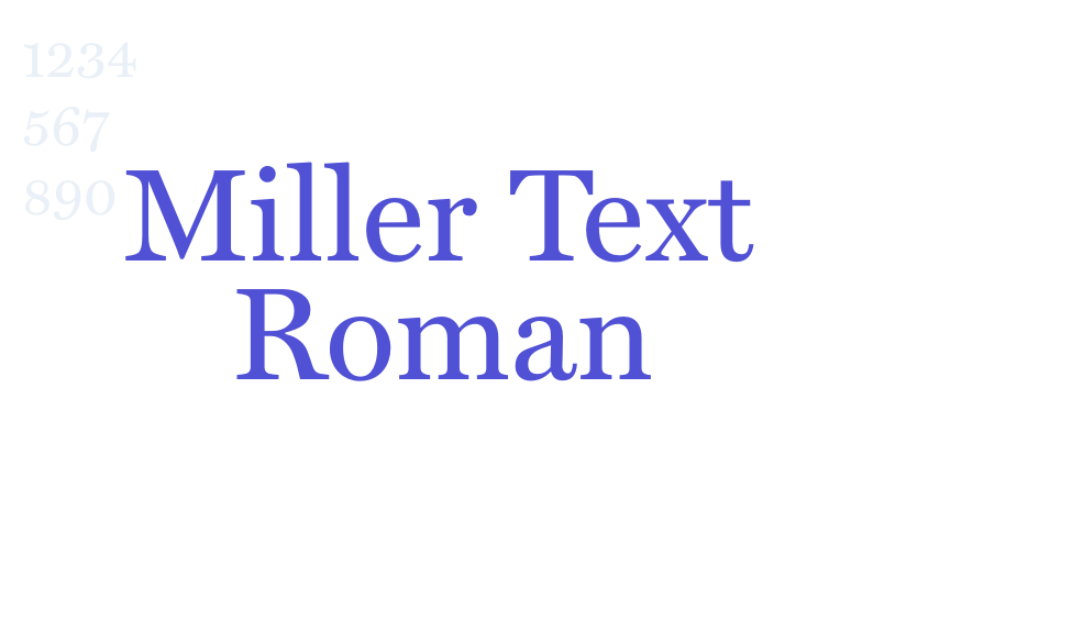 Miller Text Roman-font-download