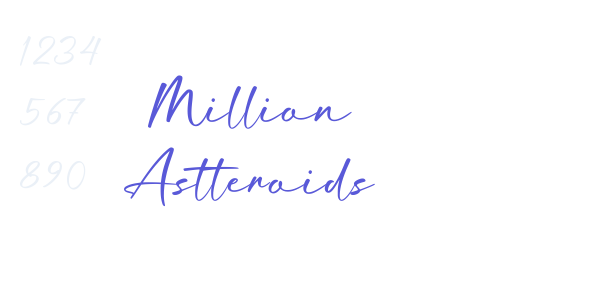 Million Astteroids font free